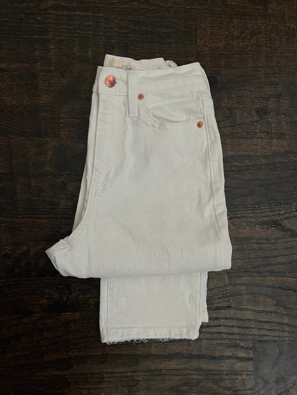 White High Rise Jeans 00R
